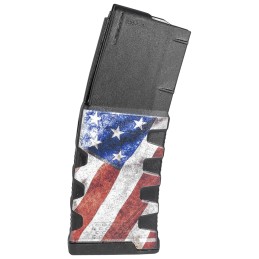 Mission First Tactical EXDPM556AFM1 Extreme Duty  30rd 223 Rem5.56x45mm Fits AR15M4 Black wAmerican Flag M1 Polymer