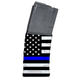 Mission First Tactical EXDPM556AMB1 Extreme Duty  30rd 223 Rem5.56x45mm Fits AR15M4 Black wBlue Line American Flag Polymer