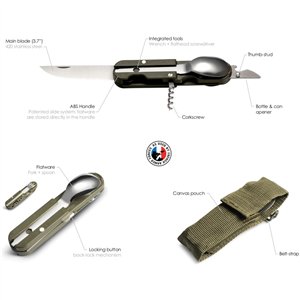 French Army Camp Knife Black