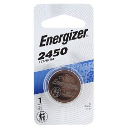 Energizer ECR2450 2450 Battery  Silver Lithium Coin 3.0 Volts 620 mAH Qty 72 Single Pack