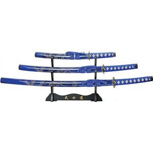 3pc Dragon Sword Set Blue
