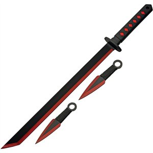 Ninja Sword Thrower Set Red