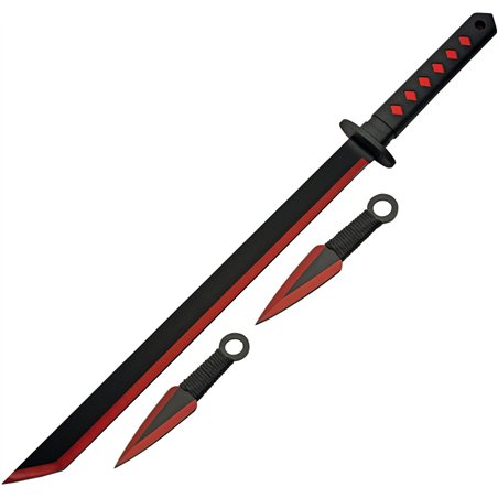 Ninja Sword Thrower Set Red
