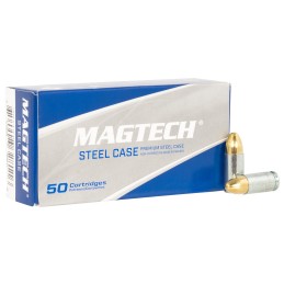 Magtech 9AS Steel Case  9mm 115 gr Full Metal Jacket 50 Per Box 20 Case