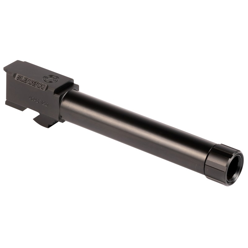 SilencerCo AC863 Glock  45 ACP Compatible wGlock 21 Gen3 5.30 Black Nitride Stainless Steel Threaded