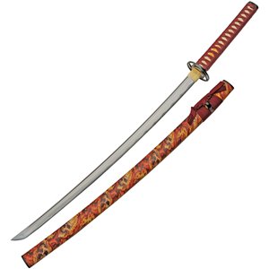 Flaming Skull Katana