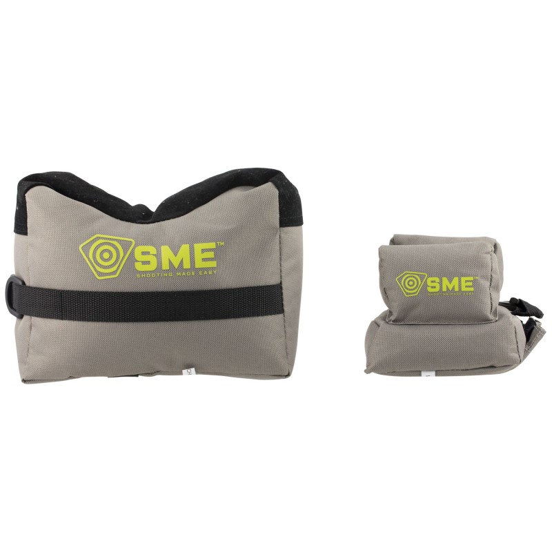 SME SMEGRF Front  Rear Gun Rest  Inert Poly Bead Filled Shooting Bags Suede Leather Topper NonSlip Bottom 600D Polyester