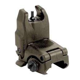 Magpul MAG247ODG MBUS Sight Front  Olive Drab Green Polymer SpringLoaded Flip Up for AR15 M16