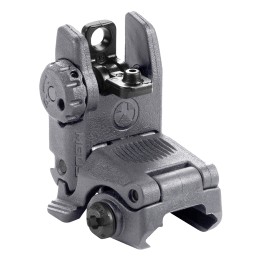 Magpul MAG248GRY MBUS Sight Rear  Stealth Gray Polymer SpringLoaded Flip Up for AR15 M16