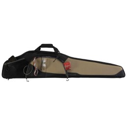 Allen 68246 Sawatch Rifle Case 46 Black Endura wTan Accents Foam Padding Accessory Pockets Lockable Zippers  Plush Tricot Lining