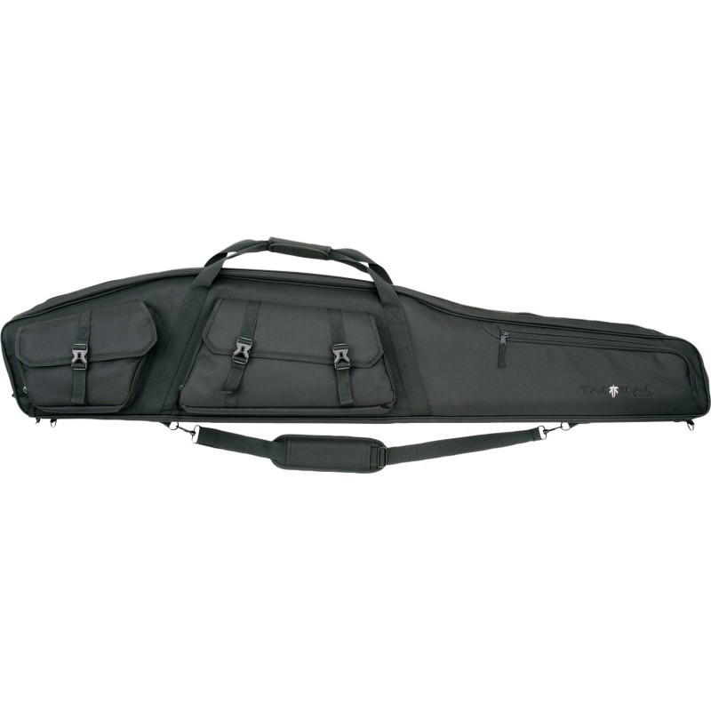 Tac Six 10949 Velocity Rifle Case 55 Black Endura w 600D Polyester  Lockable Zipper