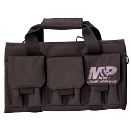 MP Accessories 110028 Pro Tac Handgun Case Black Nylon Holds Handgun