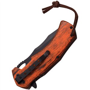 Linerlock A/O Brown Pakkawood