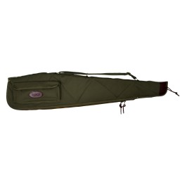 Boyt Harness OGC98PM09 Alaskan Rifle Case 44 Waxed OD Green Canvas w Brass Hardware  Quilted Flannel for Scoped Rifles