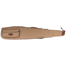 Boyt Harness OGC98PL06 Alaskan Rifle Case 48 Waxed Kahki Canvas w Brass Hardware  Quilted Flannel Padding for Scoped Rifles