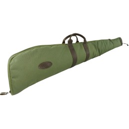 Boyt Harness GCRFUS48 Canvas Rifle Case 48 Green Waxed Canvas w Tanned Leather Accents Quilted Flannel Lining