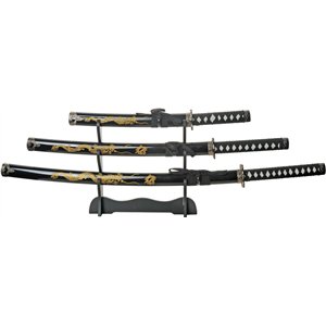 Gold Dragon Samurai Set Blk