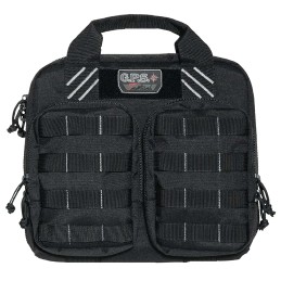 GPS Bags T1412PCB Tactical Double 2 Black 1000D Nylon Teflon Coating Holds 4 Handguns