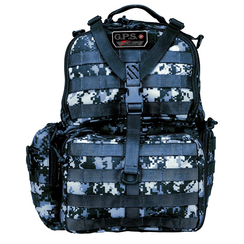 GPS Bags T1612BPG Tactical Backpack Gray Digital 1000D Nylon 3 Handguns