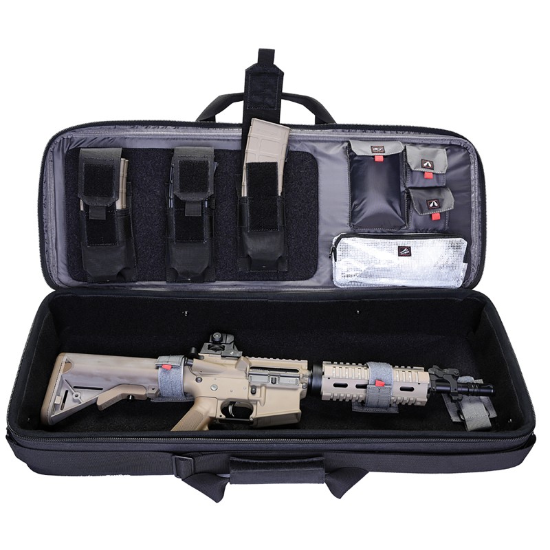 GPS Bags T28SWC Tactical Hardsided Special Weapons Case Black 1000D Polyester Tactical Rifle