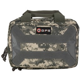 GPS Bags PC15ACU Pistol Case  Black 600D Polyester Holds 1 Handgun