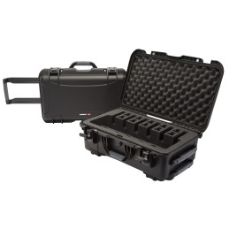 Nanuk 9356UP1 935 6 Up Pistol Case Black Polymer w ClosedCell Foam Padding 22 L x 14 W x 9 H Interior Dimensions