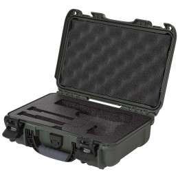 Nanuk 909CLASG6 909 Classic Gun Case Waterproof  Airline Approved Olive Polyethylene w ClosedCell Foam 11.44 L x 7 W x 3.68 H In