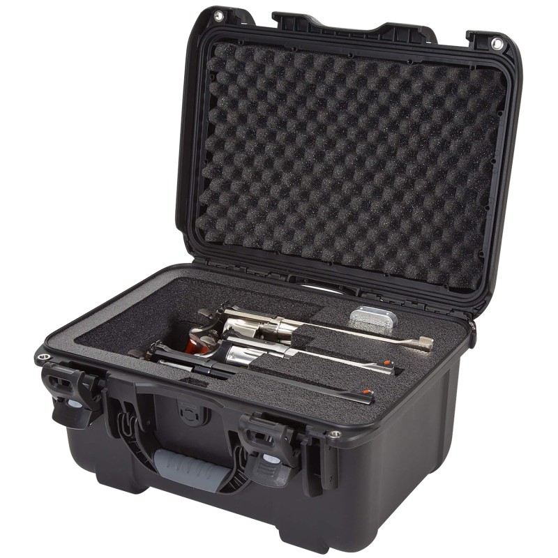 Nanuk 918REV01 918 3 Up Revolver Case Black Polymer w Foam Padding  Latches 14.90 L x 9.80 W x 8.60 H Interior Dimensions