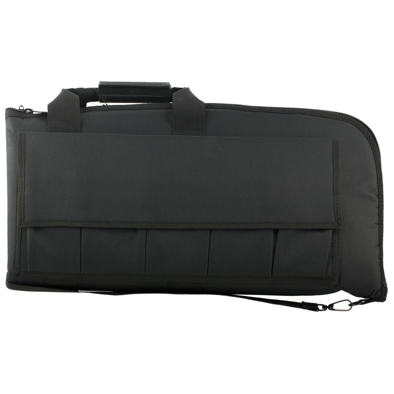 NcStar CV290746 VISM Rifle Case Black PVC Nylon w ID Holder Foam Padding Double Zippers  Mag Pouches