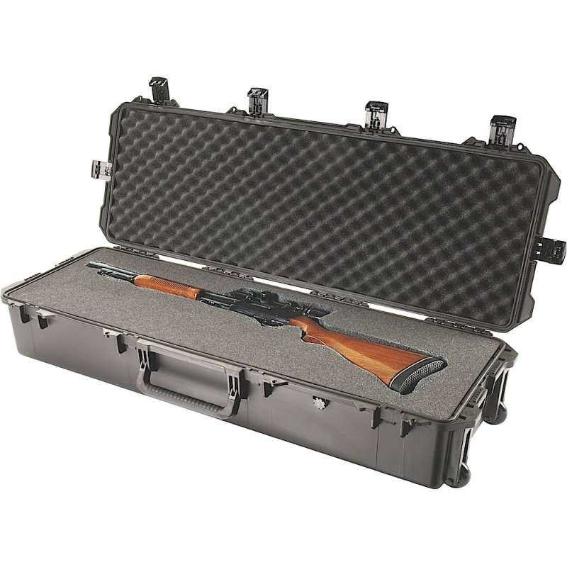 Pelican IM3220X0001 Storm Long Case 44 Black HPX Resin 2 gun wWheels