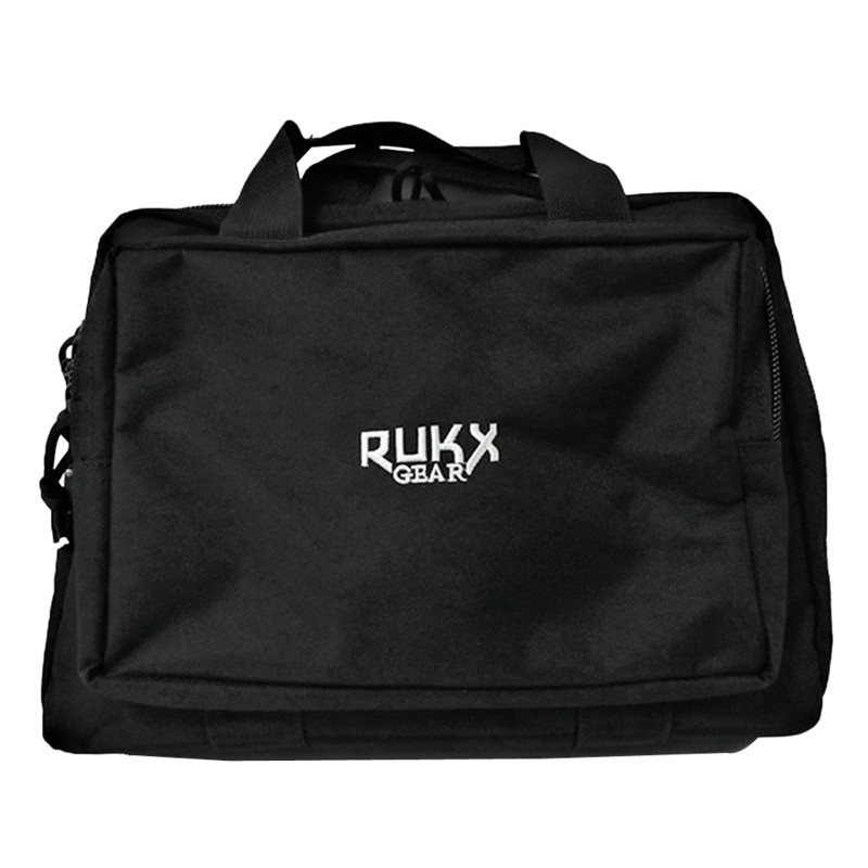 Rukx Gear ATICTDPCB Double Pistol  Black 600D Polyester Holds 2 Handguns