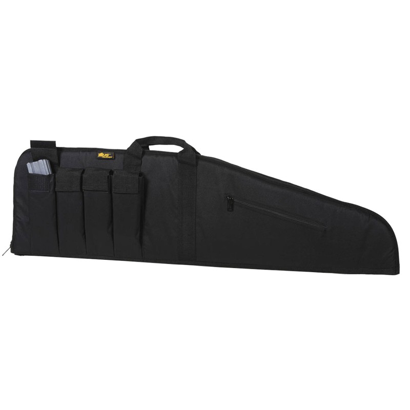 US PeaceKeeper P20035 MSR Case Water Resistant Black 600D Polyester w Brushed Tricot Liner 2 Padding  Lockable Zippers