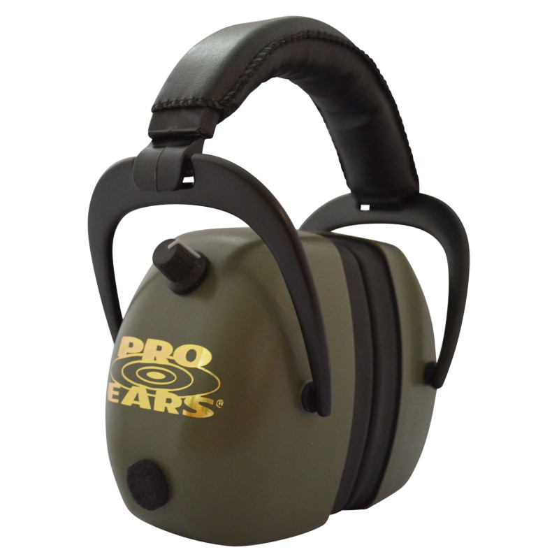 Pro Ears PEG2RMG Gold II 30 Electronic Muff 30 dB Over the Head BlackGreen Adult 1 Pair