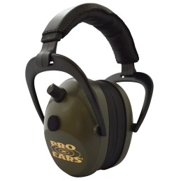 Pro Ears PEG2SMG Gold II 26 Electronic Muff 26 dB Over the Head BlackGreen Adult 1 Pair