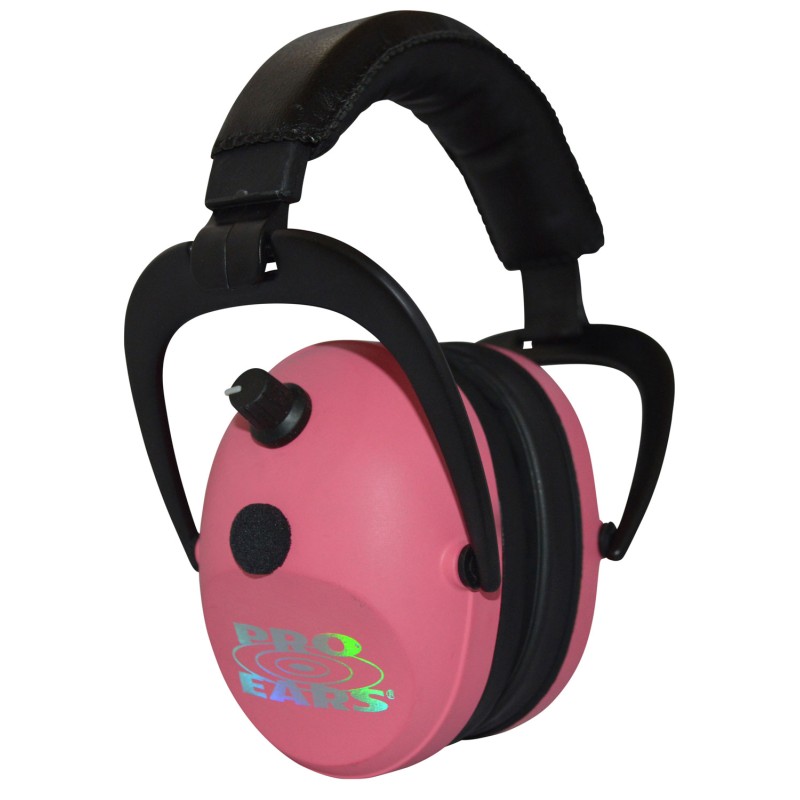 Pro Ears PEG2SMP Gold II 26 Electronic Muff 26 dB Over the Head PinkBlack Adult 1 Pair