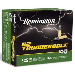 Remington Ammunition R21271 Thunderbolt Bulk 22 LR 40 gr Lead Round Nose 525 Per Box 12 Cs