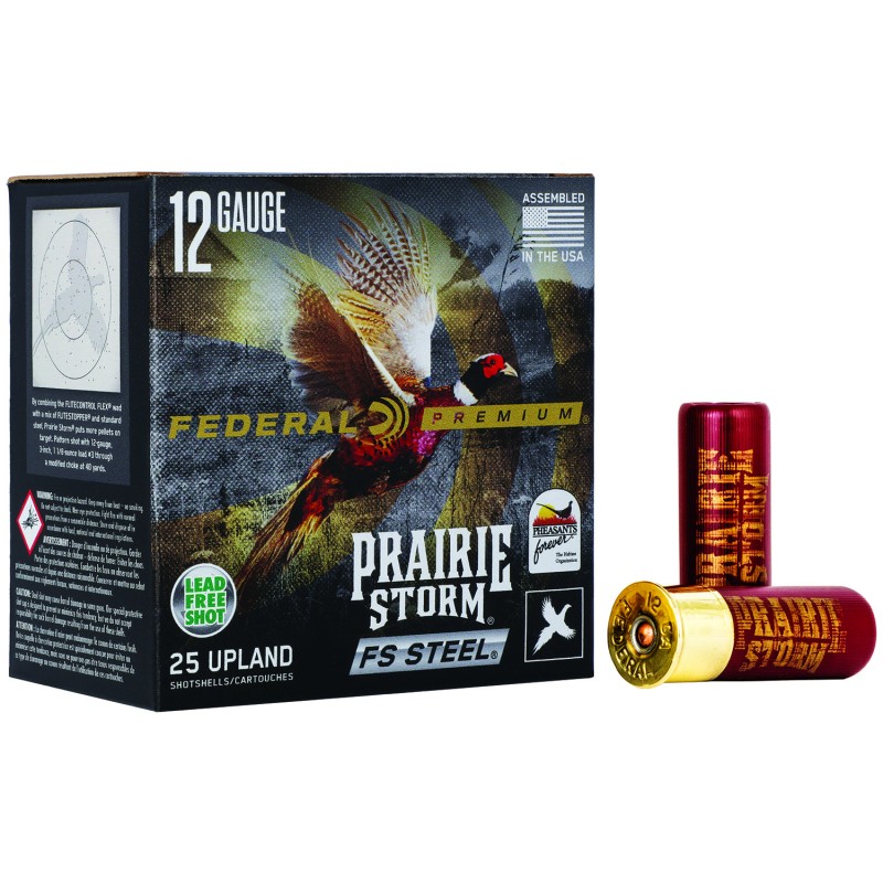 Federal PFSX147FS4 Premium Prairie Storm FS 12 Gauge 2.75 1 18 oz 4 Shot 25 Per Box10 Case