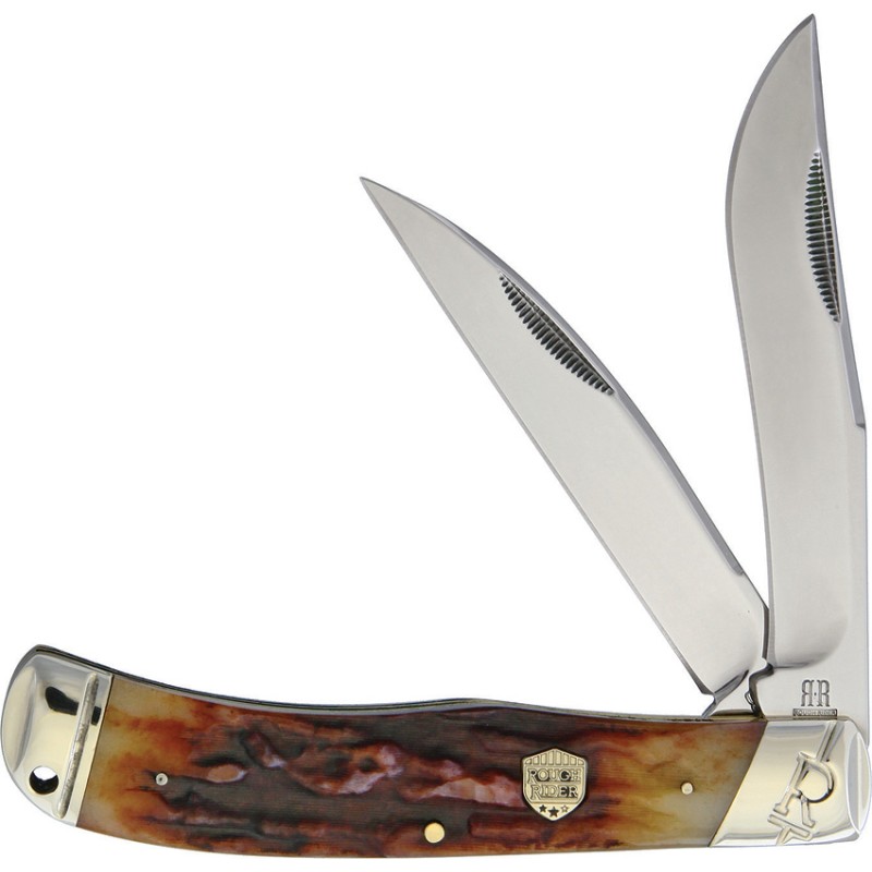 Jumbo Trapper Brown Stag Bone