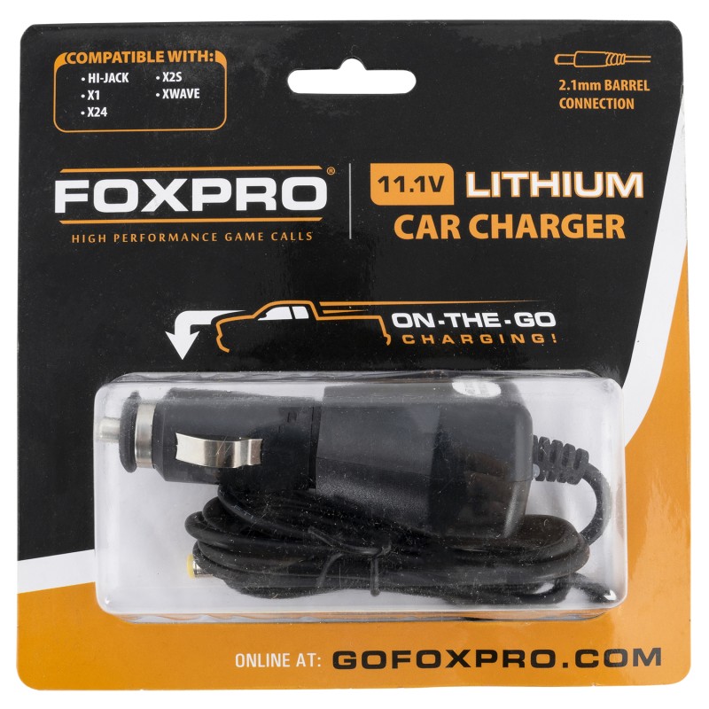 Foxpro LITCARCHG Lithium Car Charger  Black 11.1 Volt 6700 mAh Compatible wFoxPro HiJack