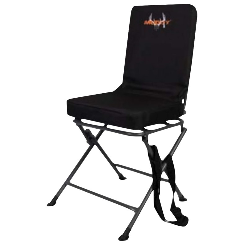 Muddy MUDPSCHR Padded Swivel Chair Black 300 Denier Polyester Fabric Polyethylene Foam Seat