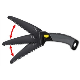 Hawk HWKPBSAW Pruning  Fixed High Carbon Steel Aluminum 11 Black Titanium Nitride Finish TPR Grip