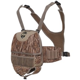 Moultrie KHT0103 Run N Gun Turkey Vest Chest Mossy Oak Bottomland