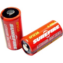 SureFire SF6BC 123A Batteries  RedBlack 3.0 Volts 1500 mAh 6 Single Pack Clamshell