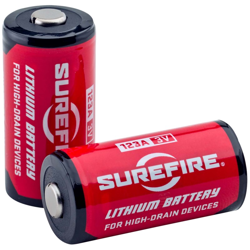 SureFire SF2SWBULK 123A Batteries  RedBlack 3.0 Volts 1550 mAh 13065 Pairs Single Package Fishbowl