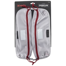 Vertx VTX5205AGYNA Overflow Pouch 2 pk Large Size made of White Nylon with Mesh  Red Accents YKK Zipper  Durable Hook Back Panel