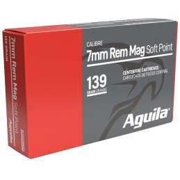 Aguila 80591AG   7mm Rem Mag 139gr InterLock Boat Tail Soft Point 20 Per Box10 Case