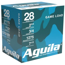 Aguila 1CHB2873 Target Load Competition 28Gauge 2.75 34oz 7.5Shot 25 Per Box20 Case