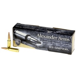 Alexander Arms AG129SSTBOX SST  6.5Grendel 129gr Hornady Super Shot Ballistic Tip 20 Per Box10 Case