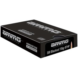 Ammo Inc 300B155BTHPA20 Match  300Blackout 115gr Boat Tail Hollow Point 20 Per Box10 Case