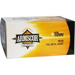 Armscor 50440 Precision Value Pack 10mmAuto 180gr Full Metal Jacket 100 Per Box12 Case